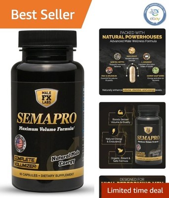 All-Natural Male Energy & Semen Health Formula - 60 Gluten-Free Capsules