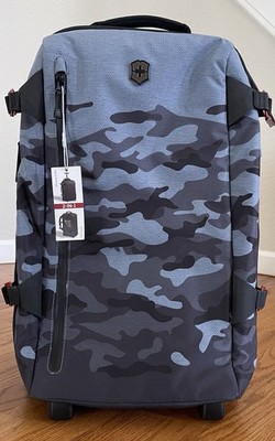 Victorinox VX Touring Wheeled Carry On Duffel Backpack Camo 3 In 1