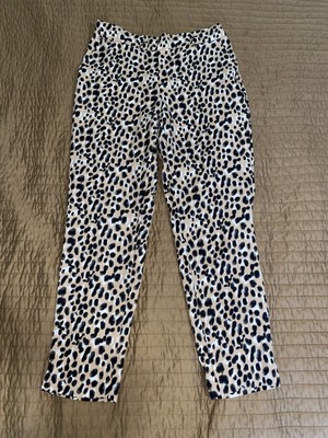 Women s Banana Republic Hayden Pant Cheetah Print Size 2 Petite
