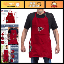 NFL Atlanta Falcons Grill Chef Apron for Men  Women - Pockets, Adjustable Strap