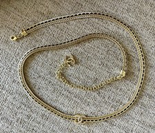 Chanel Metal CC Chain Link Choker Belt in gold finish