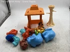 Vintage Fisher-Price Multicolor Little People Animals Zoo Toy Playset