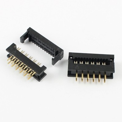 5Pcs 2.54mm Pitch 2x6 Pin 12 Pin Male Header FD IDC Cable Transition Connector #