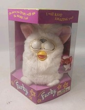 Vintage Tiger Electronic 98 Furby Toy Snowball White Model 70-800 Like NIB