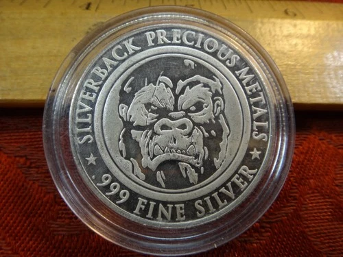 2022 Silverback Precious Metals One 1 Oz .999 Silver Bullion Round - No Reserve