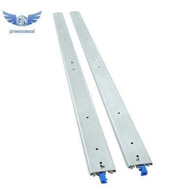 1 Pair Locking Drawer Slides 60 Inch Full Extension & Lock 500 lb Load Capacity