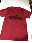 Genuine Indian Motorcycle Red TShirt Line Art Bike Graphic Small Soft Cotton