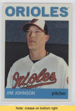 2013 Topps Heritage Chrome 862/999 Jim Johnson #HC43 READ fm0