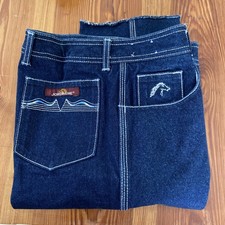 JORDACHE Vintage 1980  s High Rise Straight Leg Horse Head 28  x 33  Sz. 11 Jr