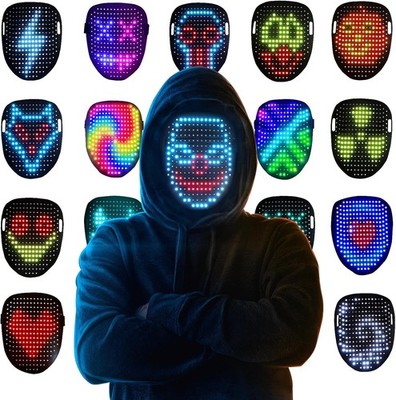 Mr.Pang LED Mask Light up with Gesture Sensing, Cool Face Transforming... 