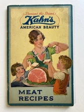 ANTIQUE 1932 KAHNS AMERICAN BEAUTY MEAT RECIPES BOOKLET BOOK AMERICANA