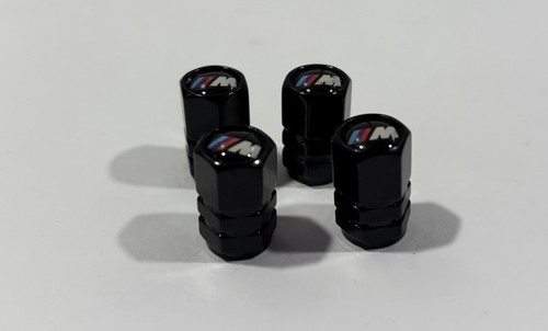 BMW Dust Caps Tyre Valve Caps M Sport Black - Picture 3 of 3