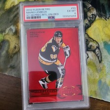 2012-13 Fleer Precious Metal Gems Mario Lemieux /100 Pittsburgh Penguins PSA 6