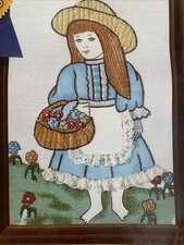 Flower Girl Picture Perfect Bucilla Linen Crewel Kit NIP 5x7 Marsten-Mandrajji