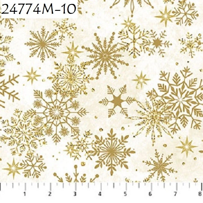 Stonehenge металлический хлопок лоскутное одеяло ткани Northcott 3954-187 ржавчины и золота - Изображение 2 из 4
