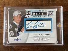 2009-10 UD The Cup - Auto Rookie Draft Boards #DB-VH Victor Hedman - 2/25