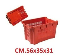 CASSETTA CASSETTE AGRICOLA PER OLIVE UVA POMODORI 40 LITRI MAX 25KG IMPILABILI