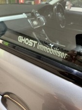 Ghost Immobiliser Window Security x 2 Vinyl Sticker Deterrent car van Camper