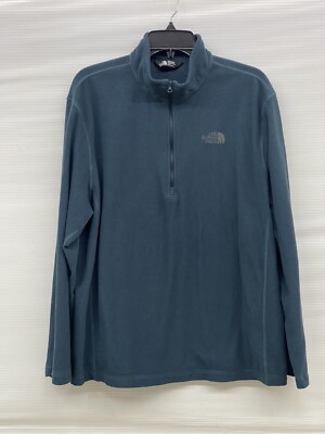 The North Face 1/4 Quarter Zip Fleece Jacket Pullover Men's Size XL Dark Teal