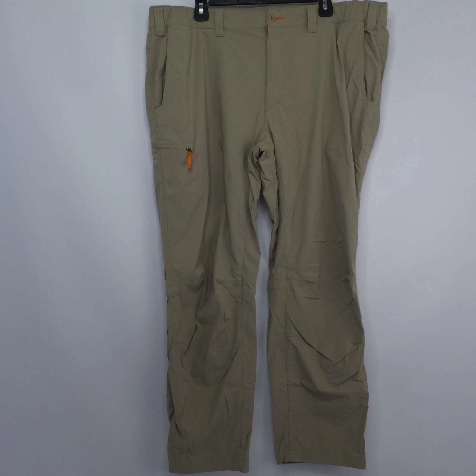 Orvis Performance Men's 40 x 30 Straight Hiking Nylon Pants 2-Way Stretch Beige