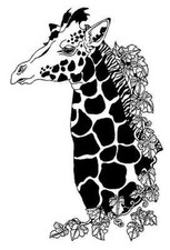 CREATIVE IMAGES RUBBER STAMPS CISTAMPS GIRAFFE STAMP