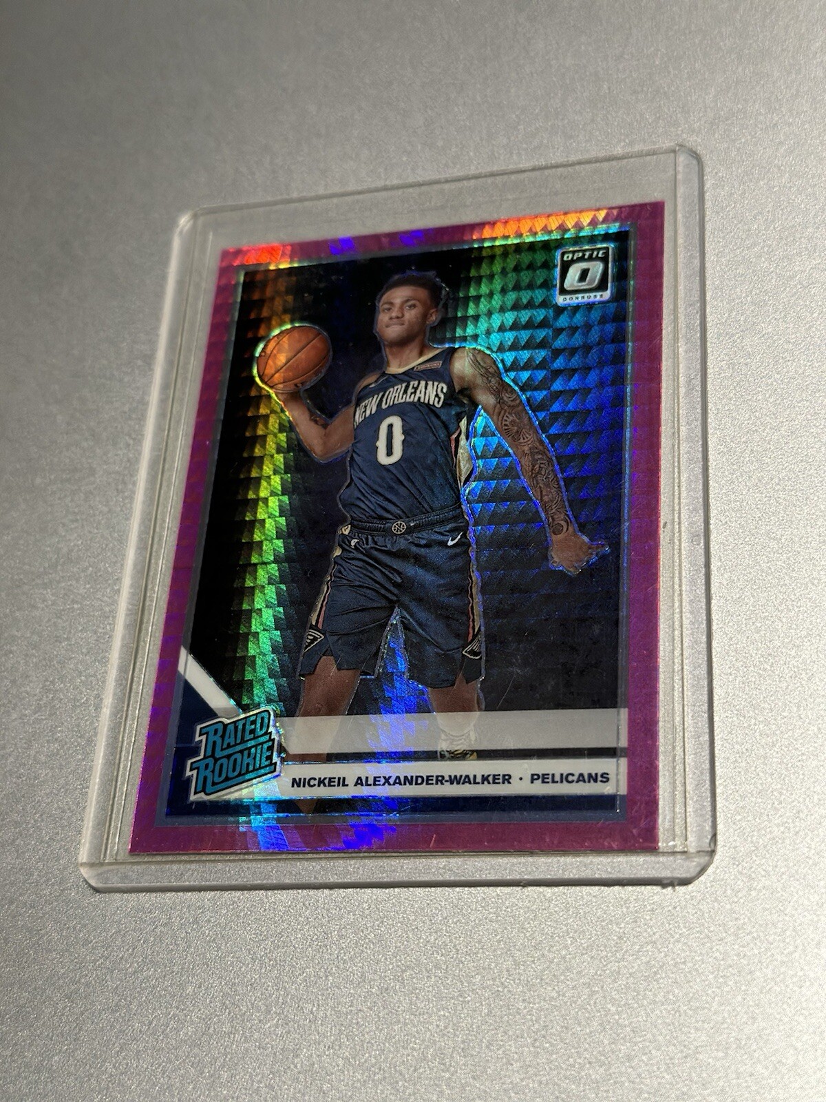 nickeil alexander-walker 2019 DONRUSS OPTIC #184 PINK HYPER RATED ROOKIE