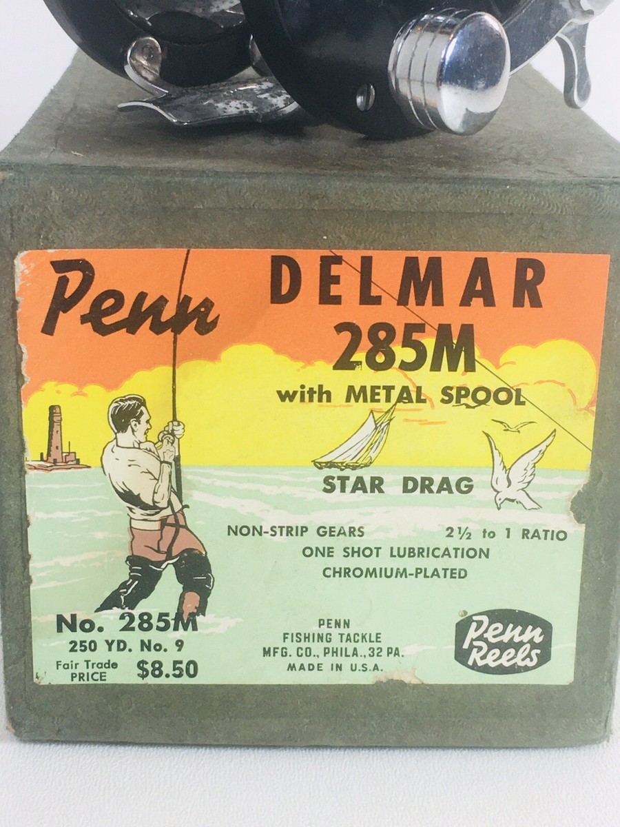 Vintage Penn Delmar 285 Saltwater Fishing Reel in Original