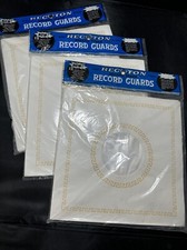 3 Packs - Recoton Vinyl Record Guards x12 NOS Sealed Vintage Plastic Lined