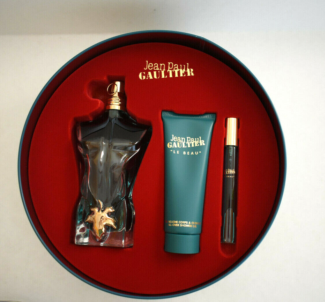 Jean Paul Gaultier Le Beau 3 Pce Gift Set EDT 4.2oz/125ml New