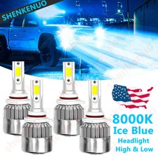Ice Blue 9005 9006 Led Headlight Hilo Beam For Chevy Silverado Tahoe 1999-2006 Ice Blue 9005 9006 Led Headlight Hilo Beam For Chevy Silverado Tahoe 1999-2006