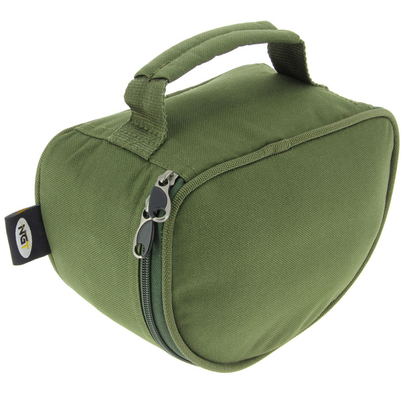NGT Carp Fishing Reel Case Deluxe For Large Big Pit Reels Green Coarse Tackle