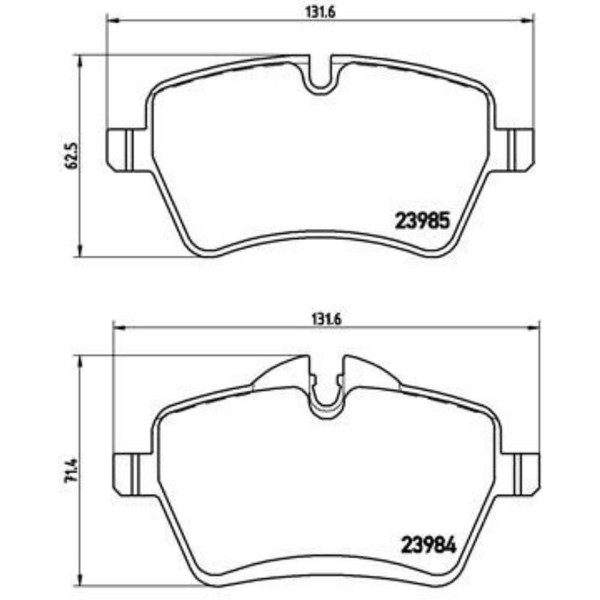 Brembo Bremsbelagsatz Scheibenbremse Vorne FüR Mini Mini Cabriolet Cooper-image