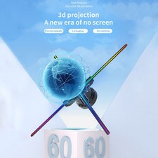 60CM 720LEDs Wifi 3D Hologram Projector Fan Display Holographic Advertising Card