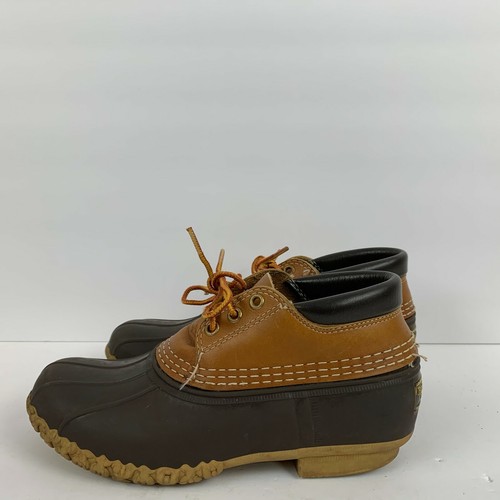 LL Bean Leather Ankle Gum Shoes Duck 