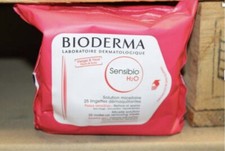 10X Bioderma Sensibio H2O Micelle Solution 25 Make-Up Removing Wipes 250 Total