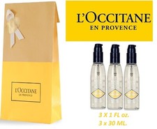 3 PC L'Occitane En Provence IMMORTELLE Cleansing Oil Make Up Remover 3X1 oz NIB