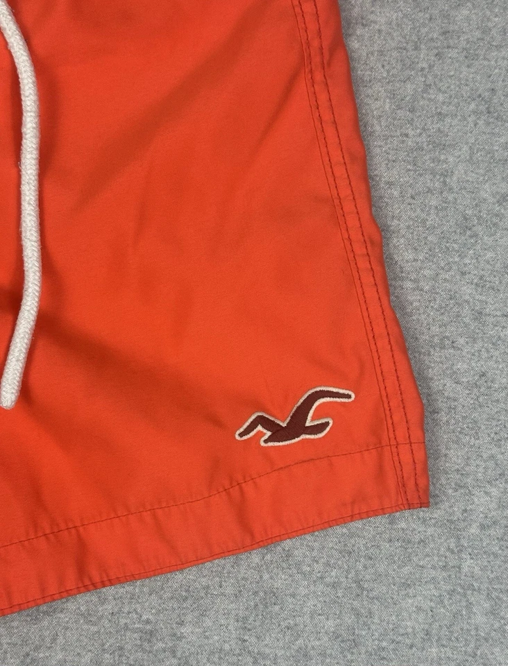 De Colección Hollister Bañador Board Shorts Naranja Brillante Playa Surf Y2k Hombres Pequeños Foto 2 de 4