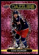 2021-22 UPPER DECK DAZZLERS PINK COLE SILLINGER COLUMBUS BLUE JACKETS #DZ-63