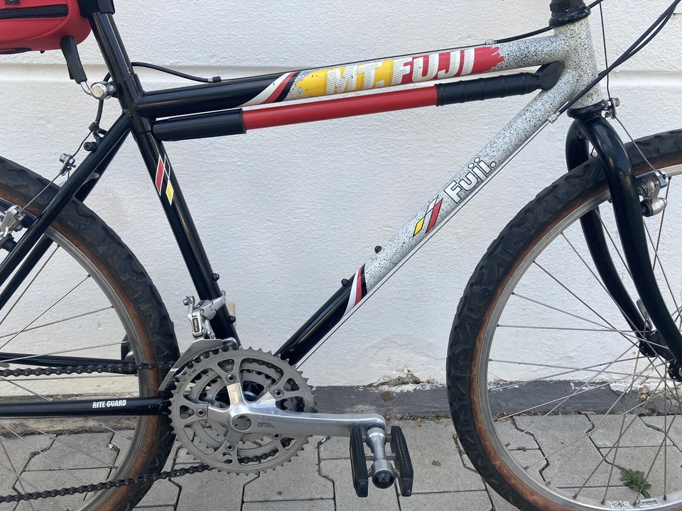 retro 1990 fuji mt.fuji mtb tange spinner conti bontrager deore dx selle italia - Bild 2 von 4