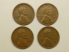 4 Circulated 1939 P Lincoln Wheat Cents