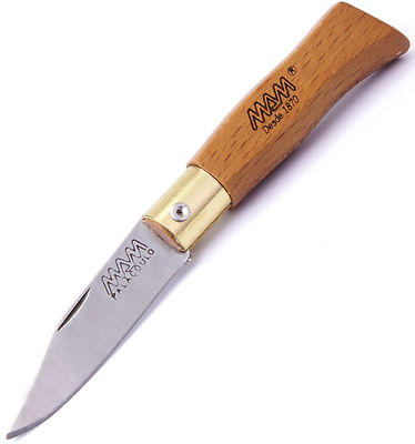 MAM FILMAM Mini Douro Key Ring 45mm Blade Beechwood Handle Leather Bag 2003 NEW