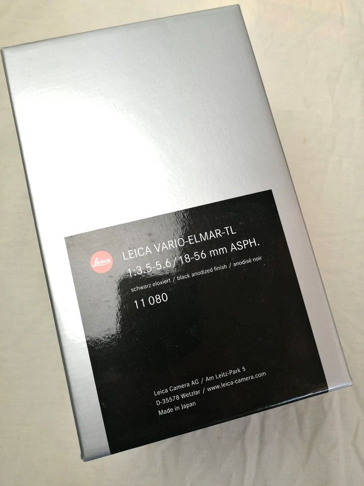 Box + Instructions  Leica Lens Vario-Elmar-TL 1:3.5-5.6 / 18-56 mm ASPH (11080) - Image 2 of 4