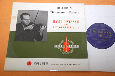 Oistrakh Beethoven Violin Sonata No.9 Kreutzer UK Ed1 Columbia 33C 1047 1N/1N EX