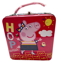 Peppa Pig Metal Kids Lunchbox, Pretty Little, Lunch Box The Tin Box Co 7"