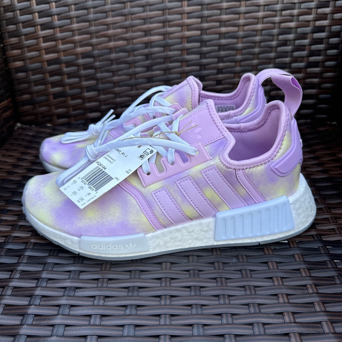Running Shoes Adidas Nmd R1 Purple And White Pre-owned Adidas