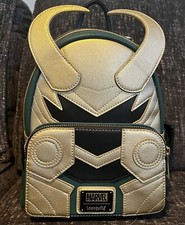 Loungefly Loki Marvel Cosplay Mini backpack Black/Gold/Green