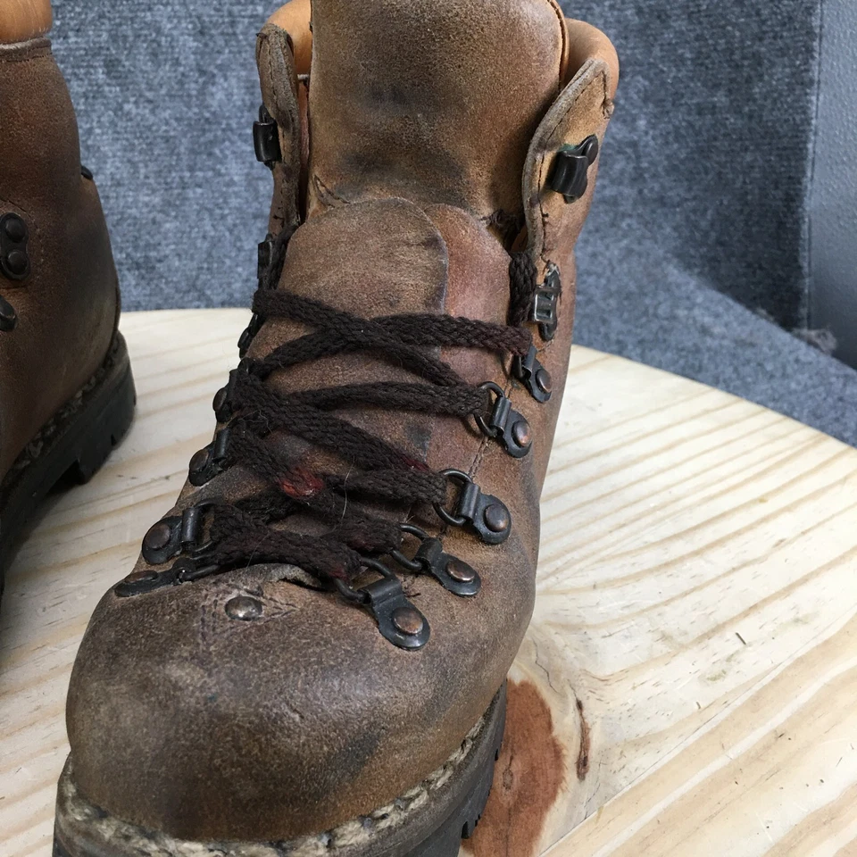 Colorado Botas de Senderismo Para Hombres 6 D Tobillo Cuero Marrón Con Cordones Punta Redonda Vibram Foto 4 de 4