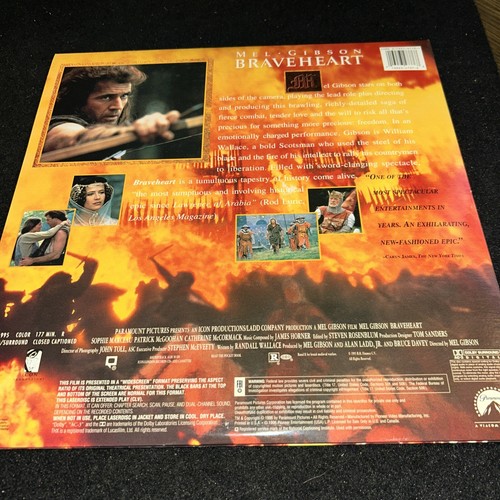 MEL GIBSON • 2 Laserdisc Lot ~ Braveheart (Widescreen) | Forever Young - Imagen 5 de 18