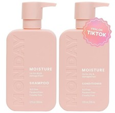 MONDAY HAIRCARE Moisture Shampoo Conditioner Bathroom Set 2 Pack 12oz