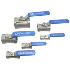1/2"- 2" 1/2" NPT Female Threaded 1 piece 1pcs Ball Valve Stainless Steel SS 304